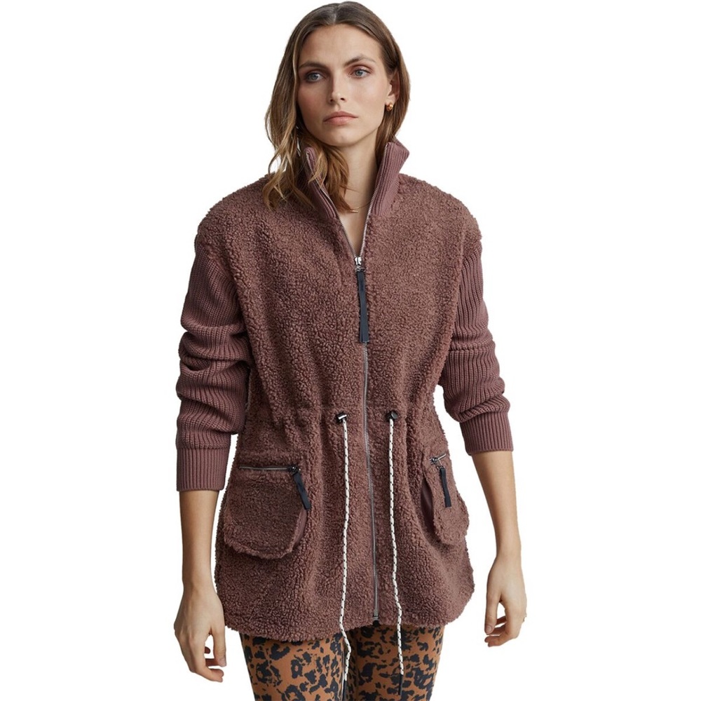 Varley Brown Textured Jacket - Picture 2 of 12